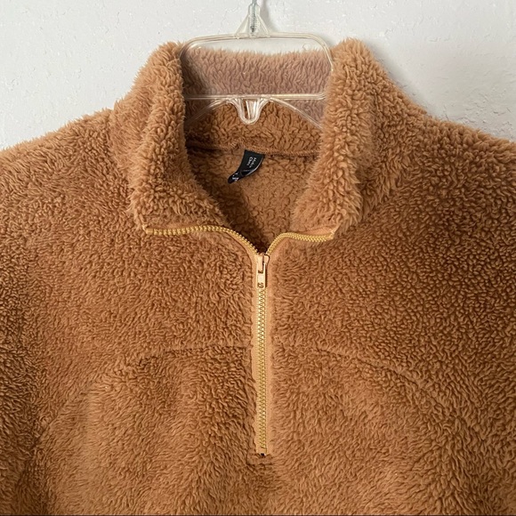 Zaful soft cropped half zip sweatshirt - Picture 2 of 5